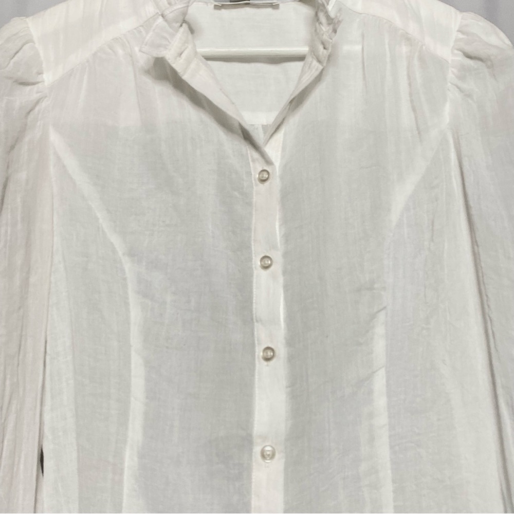 Free the Roses Ruffled High-Neck Blouse • S - Picture 2 of 5